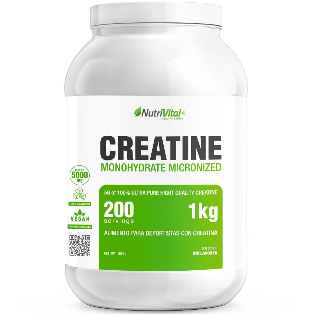 Nutrivital - Creatina Monohidratada 1 Kg 200 Serv