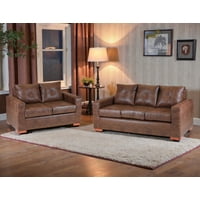 Muebles Altiro - Sofá Israel 32 - Cuero Sintético Pu Caramelo