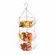 thumbnail image 1 of Cesta de fruta colgante de acero inoxidable, cestas de 3 capas, bandeja de fruta creativa, cesta de drenaje, frutero para el hogar, cesta de almacenamiento 40, 1 of 8