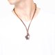 thumbnail image 5 of Collar de cuero ajustable con triángulo de acero vintage, 5 of 6