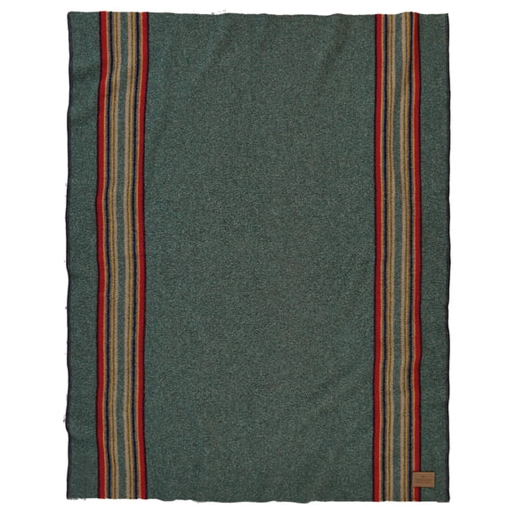 Manta Pendleton Yakima de lana y algodón, 54 x 66 cm, color verde jaspeado