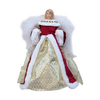 Magideal - Figura De Ángel En La Copa Del Árbol/Adorno De Árbol De Navidad De 12 Pulgadas Cm/Adorno De Navidad Para Bar/Interior/Fiesta/Dormitorio/Decoració Rojo