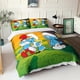thumbnail image 3 of The Smurfs Duvet Cover Bedding Cartoon Comforter Cover Set Girls 3 Pcs for Kids Teens 3D Bedspread Quilt Cover with Zipper Closure Soft Microfiber Double, 3 of 3