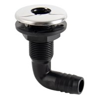 Magideal - Embarcación Drenaje De Agua Scupper Acoplamiento Salida Plomería Universal Rendimiento Estable Marine 304 Acero Inoxidable Nylon Boat Scupper Conector Estilo D