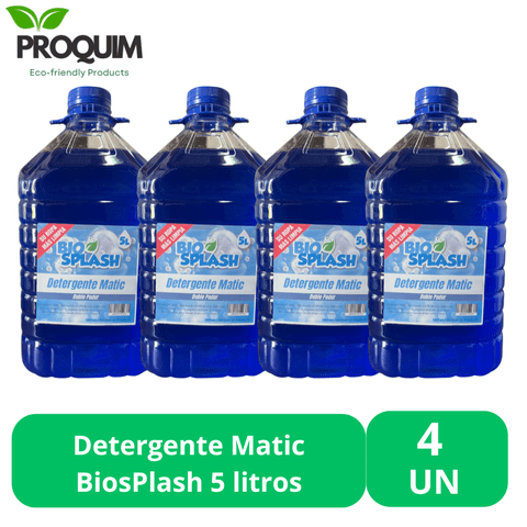 Proquim - Detergente Matic Biosplash 5 Litros 4 Unidades
