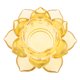 thumbnail image 2 of Budismo Adoración Flor de loto Candelabros de cristal Decoración del hogar ámbar, 2 of 5