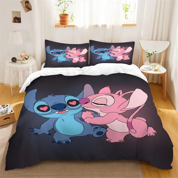 Cartoon Cute Printed Stitch Duvet Cover Kids Bed Comforter Bedding Sets Bedding Sets Cotton Comforter Bedroom Decoration Bed Sheets