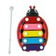 thumbnail image 4 of 5 Notas Glockenspiel Xilófono Ni?os Preescolar Percusión Fiesta Juguete Rojo, 4 of 5
