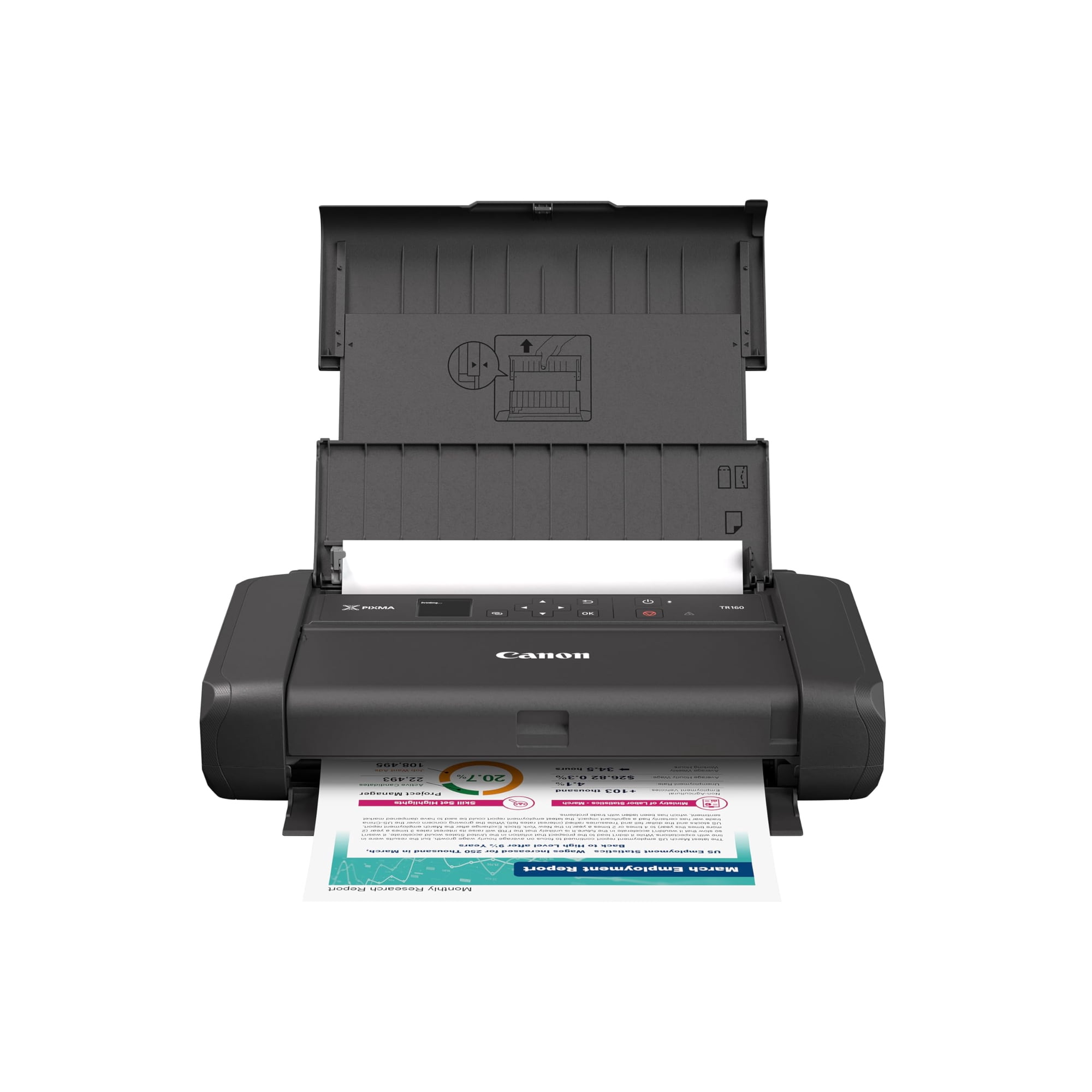 Impresora Portátil Inalámbrica Canon Pixma Tr160 Con Bandeja Para 50 Hojas