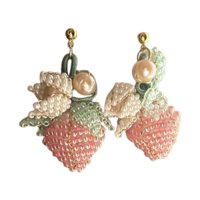 Magideal - Pendientes De Fresa Joyería Estética Creativa Pendientes De Fruta Dulce Para Mujeres Damas Para La Fiesta Regalo De Vacaciones De Cumpleaños Para Ella