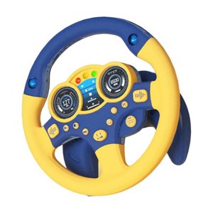 Bothyi - Controlador De Conducción De Juguetes De Volante Completo Con Música Y Azul Claro