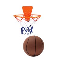 Magideal - Baloncesto Silencioso Con Aro, Pelota Que Rebota, Juguete Interactivo Para Niños, Fiesta De Adultos, Sin Sonido, Juguetes Para Niños, Pelota De Juguet Café Tamaño 5