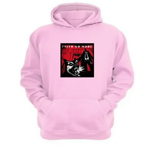 Genérico - Poleron Canguro Faith No More Rosa Talla S Unisex