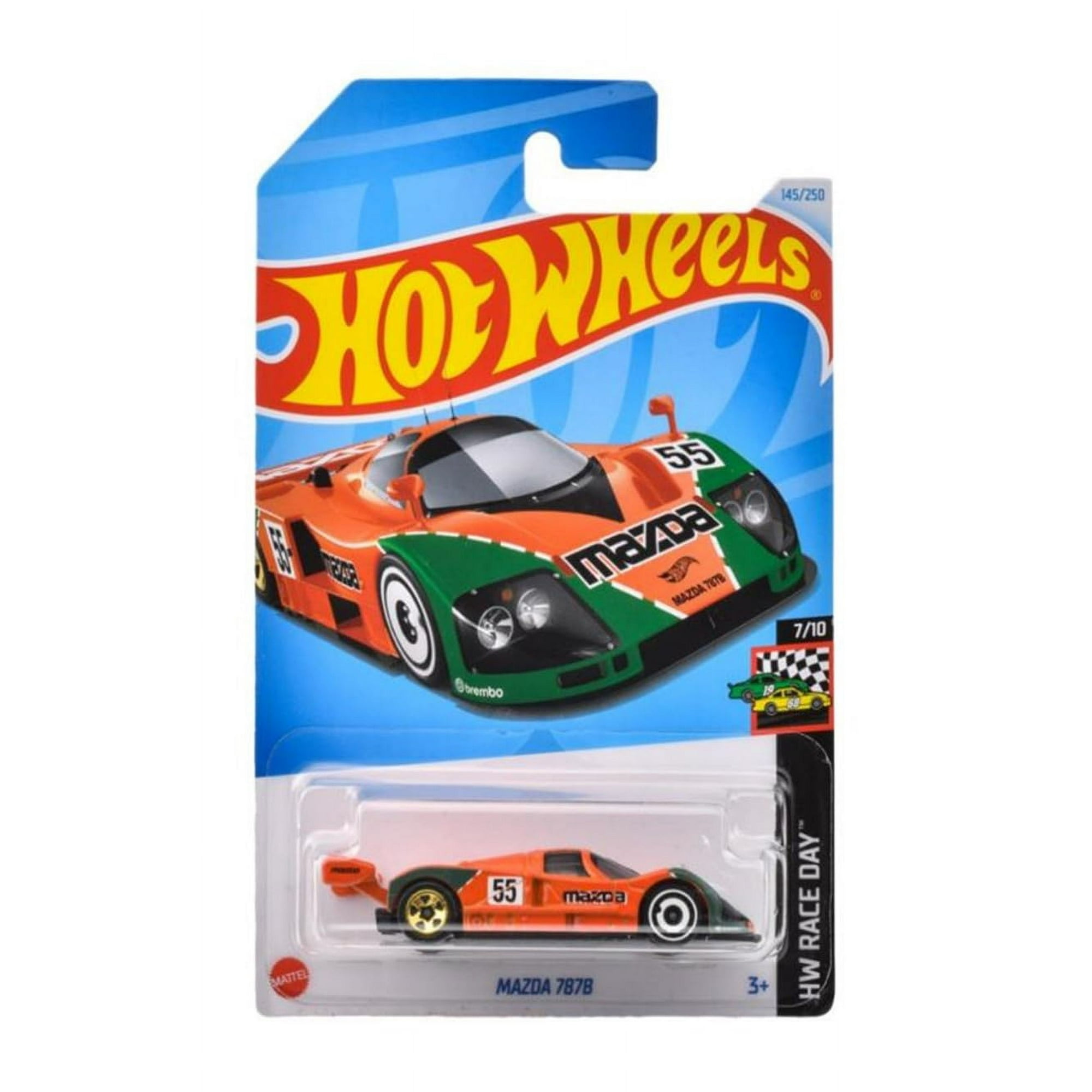 Mattel - Auto De Carreras Fundido A Presión Hot Wheels Mazda 787b A Escala 1:64 Naranja