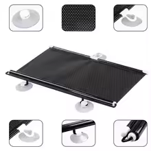 Mundo Accesorios - Tapa Sol Retractil Para Autos, Camionetas Y Ventanas 45 X 125 Rollo