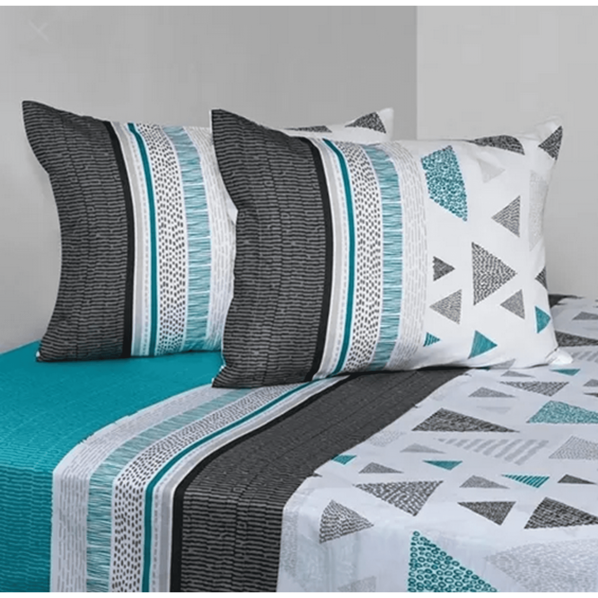 Genérico - Sabanas Cannon King 144 Hilos Diseño Trigono