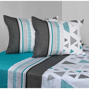 Genérico - Sabanas Cannon King 144 Hilos Diseño Trigono