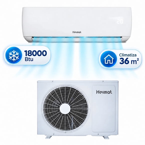 Aire Acondicionado Split Muro Heimat 18000 BTU Inverter Wifi