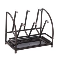 Magideal - Estante De Secado De Metal Moderno Ganchos, Soporte De Escurridor De Ganchos De Material Acero Para 6 Tazas, Soporte De Estante De Secado De Tazas Con