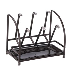 Magideal - Estante De Secado De Metal Moderno Ganchos, Soporte De Escurridor De Ganchos De Material Acero Para 6 Tazas, Soporte De Estante De Secado De Tazas Con