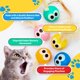 thumbnail image 3 of Bouncy Tails – Juguete de bola para gato interactivo con plumas (Pack de 3), 3 of 8