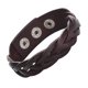 thumbnail image 1 of Pulsera CCBFY de Cuero Trenzado Marrón 23 cm Unisex, 1 of 6