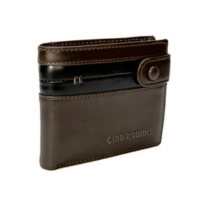 Billetera De Cuero Hombre Paolo 674 Café Gino Rodinis