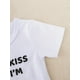 thumbnail image 4 of Baby Boys And Girls Cute "Do Not Kiss Me If I'm Nacho Baby" Short Sleeve Romper Jumpsuit Clothes, 4 of 5