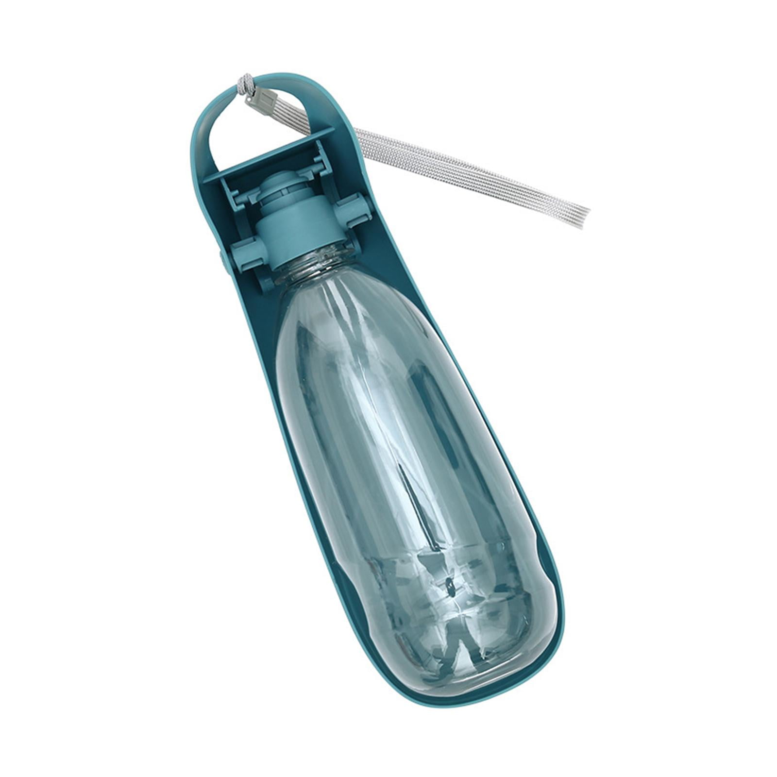 Magideal - Dispensador De Botellas De Agua Para Perros, Portátil, Plegable, Duradero Para Cachorros, Conejos, Mascotas Pequeñas , Azul