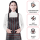 thumbnail image 3 of Paquete de 2 delantales de cocina, delantal de chef suave con pechera ajustable y bolsillos para hombres y mujeres., 3 of 5