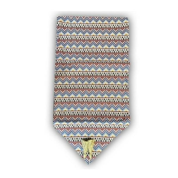 Camino De Mesa Tejido Grueso Textil Etnico 180x35cm