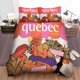thumbnail image 1 of Ween Quebec Quilt Duvet Cover Set Bedclothes Queen Bedding Bedroom Decor 3-Piece Bedding Set, 1 of 5