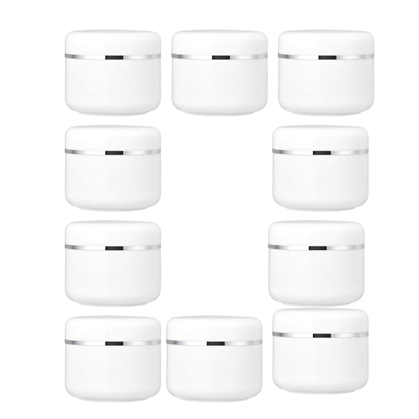 Frascos de plástico, envases vacíos de maquillaje con tapa, envase cosmético reutilizable para lociones líquidas , cremas cosméticas , 50 gramos