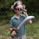 thumbnail image 3 of Set de sombreros de fiesta Funny Pirate, 48 unidades, para niños, con parches y espadas, 3 of 9