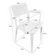 thumbnail image 2 of Silla Plástica Con Apoya Brazos Minimal Blanco Dvp, 2 of 5