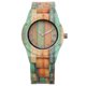thumbnail image 1 of Reloj de Madera para Mujer Hecho a Mano de Bambú Colorido Analógico de Cuarzo de Moda Reloj de Pulsera de Madera para Mujer, 1 of 8