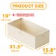 thumbnail image 3 of Caja de almacenamiento SpaceAid 79 cm color beige, pack de 4, para debajo de la cama, 3 of 7
