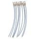 thumbnail image 2 of La etiqueta del equipaje del lazo del alambre del cable 10pcs coloca las correas del alambre de acero inoxidable azul, 2 of 6