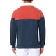 thumbnail image 3 of INSPIRE CHIC Camisas Polo de Manga Larga con Bloque de Color y Cuello de 3 Botones para Hombre, Talla XL, Azul Marino Rojo, 3 of 6