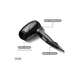 thumbnail image 2 of Secador Gama Eolic Travel Ion turmalina plegable compacto, color negro, 2 of 3