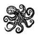 thumbnail image 2 of Arte De Pared De Pulpo De Metal, Decoración De Pared De Metal Para Dormitorio, Patio Y Jardín., 2 of 5