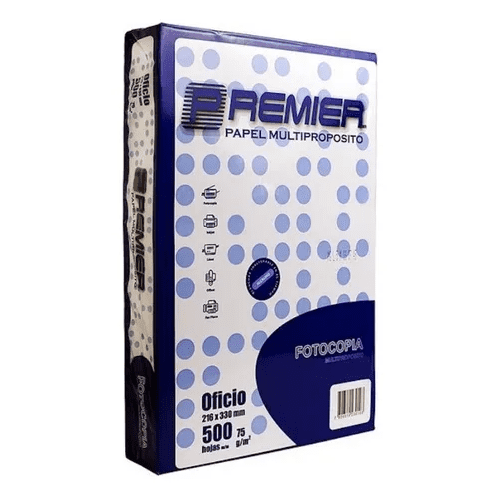 Genérico - Resma De Papel Premier Tamaño Oficio 500 Hojas Blanco 75grs