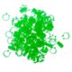 thumbnail image 1 of 100x Pollo Aves De Corral Anillos De Piernas Bandas Clip SIN Números Verde2.5cm Diámetro Interno., 1 of 5