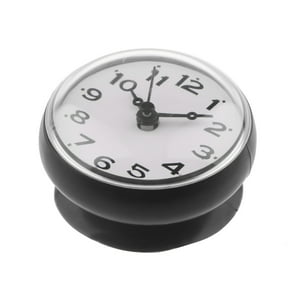 Genérico - Silicona Impermeable Cocina Baño Baño Ducha Ventosa Reloj Negro