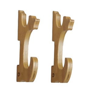 Magideal - Soporte De Exhibición De Montado En La Pared, Colgador De Exhibición De , Fácil Instalación, Estante De De Exhibición De Pared Par Madera De 2 Niveles.