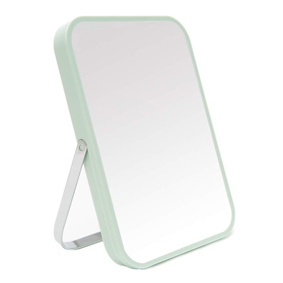 Espejo de Maquillaje YEAKE 20 cm Plegable con Soporte Metálico Verde