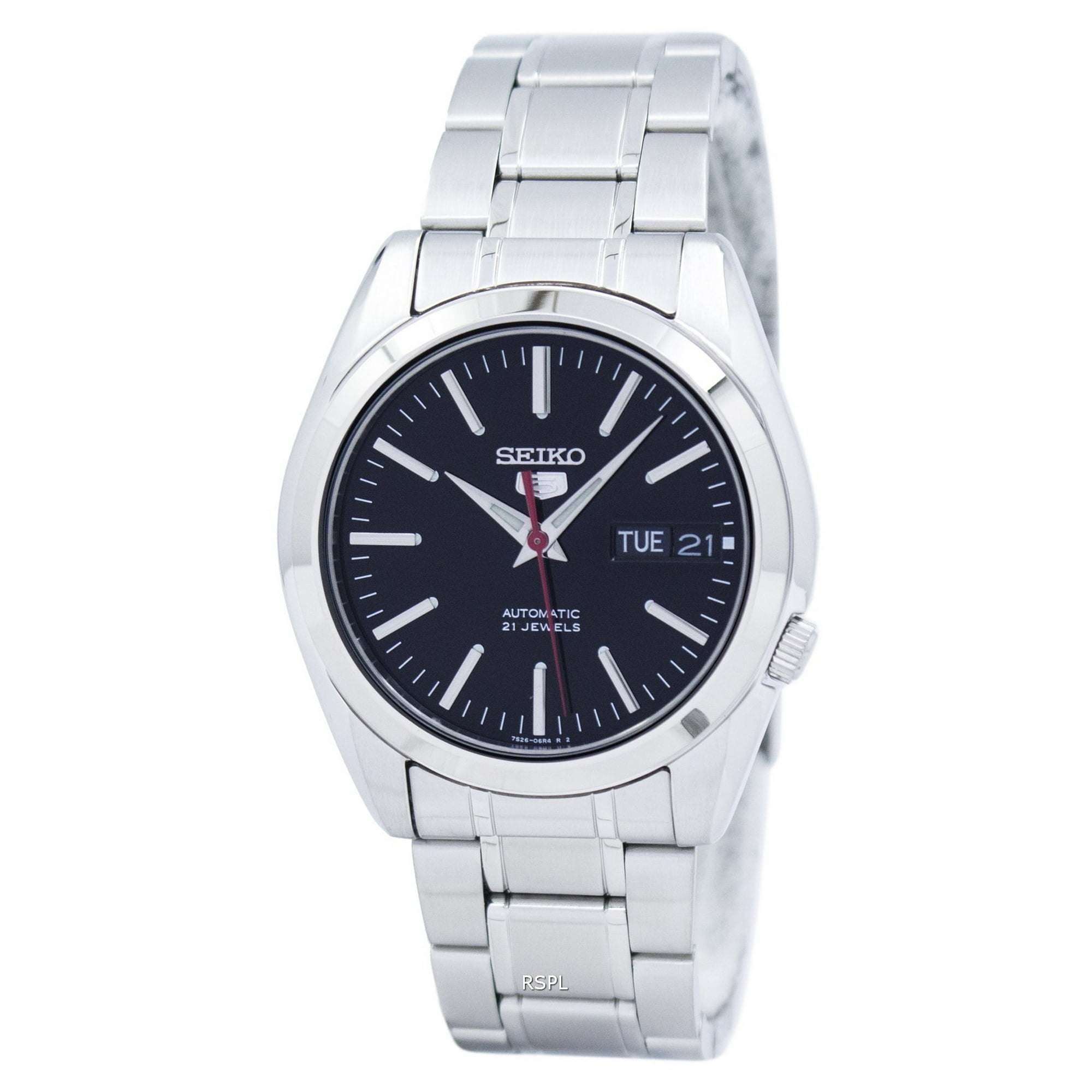 Reloj Seiko Serie 5 Automático Negro Reloj De Los Hombres Snkl45k1