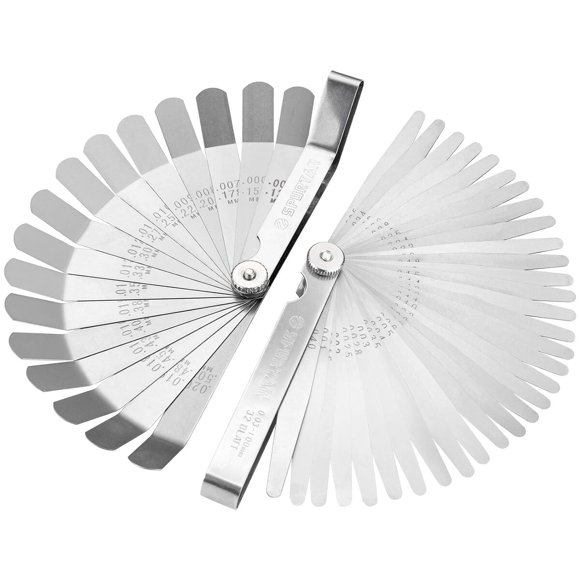 Spurtar Feeler Gauge Set, 32 Blades Tapered 16 Blades Offs