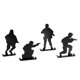 thumbnail image 3 of 4 Uds. De Objetivos De Práctica De Tiro De Metal, Objetivo De Plinking, Soldados Similares A Humanos, 3 of 5