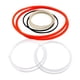 thumbnail image 1 of 12x Cadena De Goma Reemplazo Dentado Timing Bels Joyería Vaso Giratorio, 1 of 5